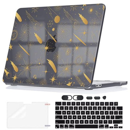 Protective Ultra-Slim Hard Shell Case for 2026 Apple MacBook Neo 13 A18 Pro A3404 Anti-Scratch Cover with Keyboard Cover, Screen Protector, Dust Plugs and Webcam Privacy Cover, Comet - color: Comet
