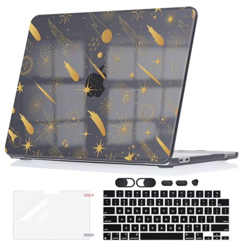 Protective Ultra-Slim Hard Shell Case for 2026 Apple MacBook Neo 13 A18 Pro A3404 Anti-Scratch Cover with Keyboard Cover, Screen Protector, Dust Plugs and Webcam Privacy Cover, Comet - color: Comet