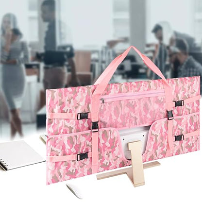 Travel Carrying Bag Compatible with 32" All-in-One Desktop Computer and 32" Monitor (Camouflage Pink) - color: Camouflage Pink
