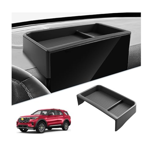 SKTU Upgrade for 2025 2026 Ford Explorer Dashboard Organizer for Active/ST-Line/Platinum/ST Behind Screen Organizer Ford Explorer 2025 2026 Accessories Dashboard Tray - color: for 2025 2026 Explorer Dash