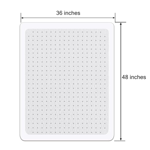 36x48 Inches Plastic Office Chair Mat for Carpeted Floors, Heavy Duty Floor Mat,Eco-Friendly Series Studded Carpet Desk Chair Mats(36 inches X 48 inches- NO Lip with Frame) - size: 36 inches X 48 inches- NO LIP with FRAME