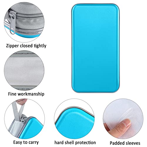 Siveit CD Case Holder, 80 Capacity CD/DVD Case Holders Wallet Hard Plastic CD DVD Disc Cases Storage Binder for Car Home Office Travel (Sky Blue) - color: Sky Blue