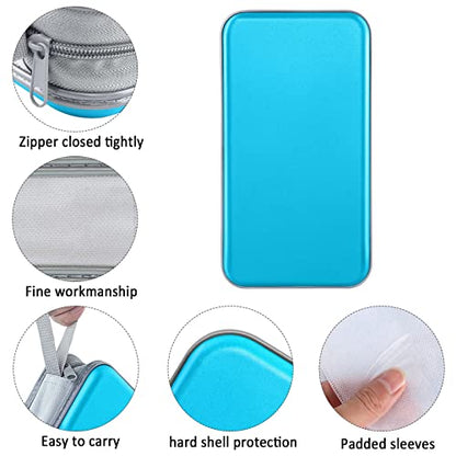 Siveit CD Case Holder, 80 Capacity CD/DVD Case Holders Wallet Hard Plastic CD DVD Disc Cases Storage Binder for Car Home Office Travel (Sky Blue) - color: Sky Blue