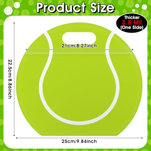 AKAIXI 24pcs 3.5Mil Thickened Tennis Gift Bags Reusable Sealed Snack Bags | with Handle Stand-up Tennis Goodie Bags for Tennis Themed Party Favors Birthday Supplies Lovers Players Coaches Gifts - color: Tennis