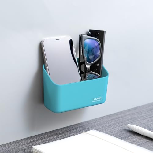 loukin Magnetic Marker & Remote Control Organizer, Dry Erase Marker Holder, Magnetic Storage for Whiteboard or Refrigerators (Sky Blue) - color: Sky Blue