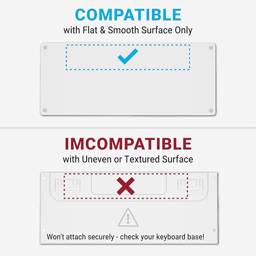 GPG2 ESC Flip Keyboard Stand for Desk, Tilting Riser That Attaches to Your Keyboard – 3 Adjustable Angles, Compatible with Apple Magic Keyboard, Logitech MX Keys, K380 & Flat-Back Models