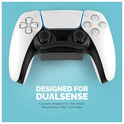 Game Controller Wall Mount (2 Pack) for PS5 DualSense Holder Hanger Stand bracket for Playstation PS5 Gamepad, No Screws, Strong VHB Adhesive (Black), by Brainwavz - color: Wall Mount - 2 pack