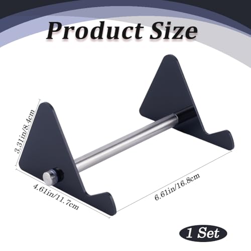 CRASPIRE Acrylic Keyboard Display Stand 1-Tier Portable Keyboard Display Shelf Black Display Keyboard Holder Removable Keyboard Storage Holder for Home Office Study - color: Black