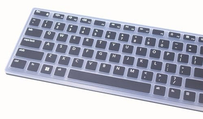 Silicone Keyboard Skin Cover Compatible for Dell Wireless Bluetooth Keyboard KM7321W, Dell Pro Keyboard KB500 & KM5221W (Black) - color: Black