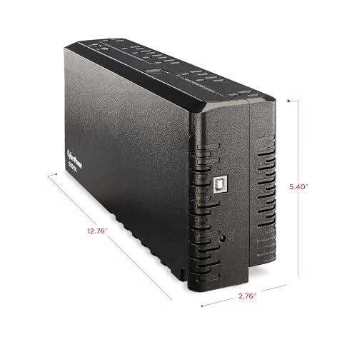 CyberPower SL950U Standby UPS Battery Backup and Surge Protector, 950VA/510W, 8 Outlets, USB Charge Ports, Slim Profile, UL Certified - size: 950VA, style: Slim