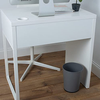 Bath Bliss 5 Liter Small Wastebasket | 2 Pack | Round Open Top | Trash Can | Bathroom | Bedroom | Kitchen | Office | Dorm | Disposal Waste Bin | Garbage | Grey - color: Grey, size: 2 Pack