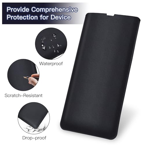 Protective Keyboard Sleeve Case for Logitech K380 & Logitech Pebble 2 & Pebble Keys 2 K380s Bluetooth Keyboard, Logitech K380 PU Leather Travel Sleeve Bag Case, Black - size: Logitech K380