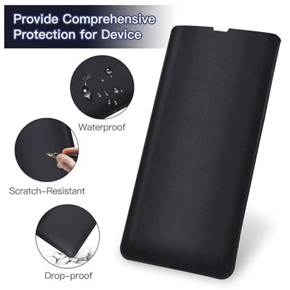 Protective Keyboard Sleeve Case for Logitech K380 & Logitech Pebble 2 & Pebble Keys 2 K380s Bluetooth Keyboard, Logitech K380 PU Leather Travel Sleeve Bag Case, Black - size: Logitech K380