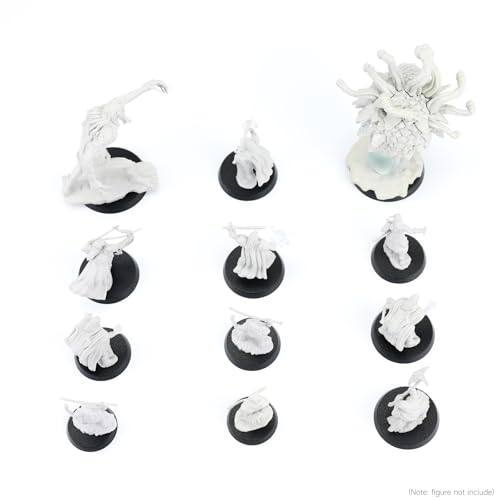 SIXPOINTS 100 Pieces Acrylic Miniature Bases,25/28.5/32/40 mm Model Bases 4mm/0.16inch Thick Circular Figure Display Stands Compatible with Gaming Miniatures or Wargames Role Playing Board Game Figure Toy (100PCS-25&28.5&32&40mm-black) - color: 100PCS-25&