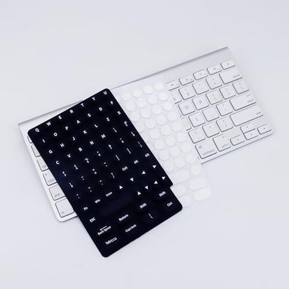 Raised Keyboard Stickers for Long Nails with Letters - Heart-Shaped Antistatic Silicone Protective Cover with Tweezers, Wet Wipes, Dry Towel & Jelly Glue, Ideal for Typing, Gaming & Nail Art (70 Pcs)