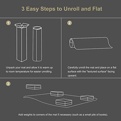 Kuyal Clear Chair Mat, Hard Floor Use, 48" X 59" Transparent Office Home Floor Protector mat Chairmats (48" X 59" Rectangle) - size: 48" x 59" Rectangle