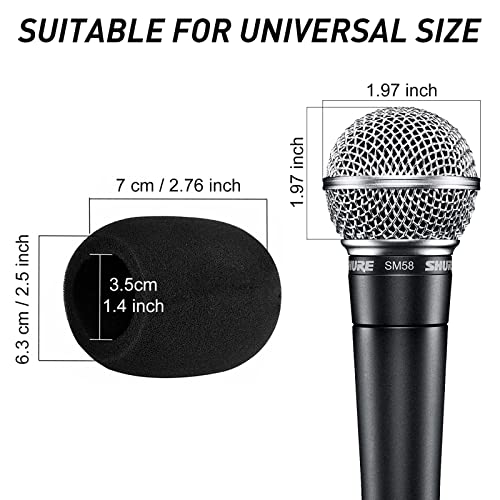 Mudder 5 Pack Foam Mic Cover Handheld Microphone Windscreen (5 Pack)