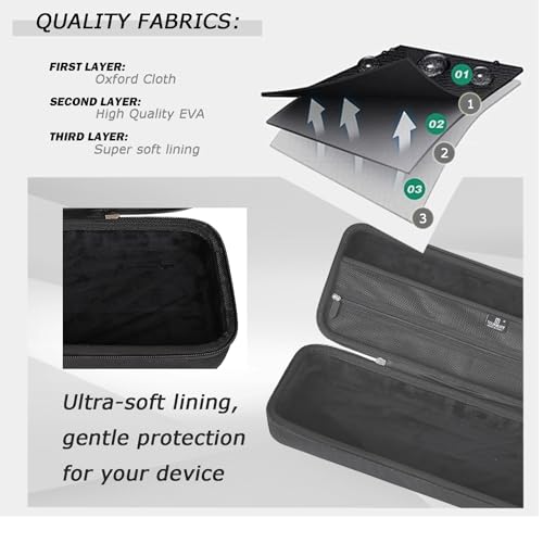 Tourmate Hard Storage Case for ASUS ROG Strix Scope II 96 (Mechanical)/ II 96 RX(Optical) Wireless Gaming Keyboard - Travel Case for RK ROYALKLUDGE RK98/RK96/N80/RK61,Aula F87/HERO 68 (Only Box) - color: black