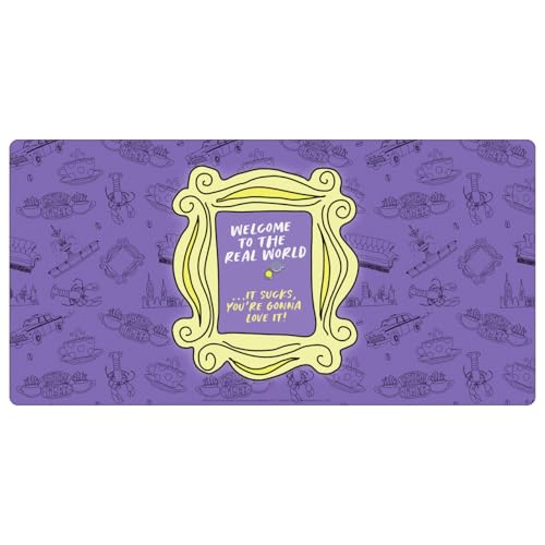 Head Case Designs Officially Licensed Friends TV Show Peephole Frame Graphics 23.62 x 11.81 x 0.12 inches (600 x 300 mm) - L Gaming Office Desk PC Keyboard Mouse Mat Pad - size: 23.62 x 11.81 x 0.12 inches (600 x 300 mm) - L