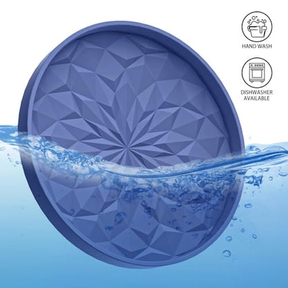 ME.FAN Car Coasters for Cup Holders [4 Pack] - 2.75In Silicone Auto Mug Mats - Universal Non-Slip Recessed Car Interior AccessoriesNavy Blue - color: 4pack-navy Blue