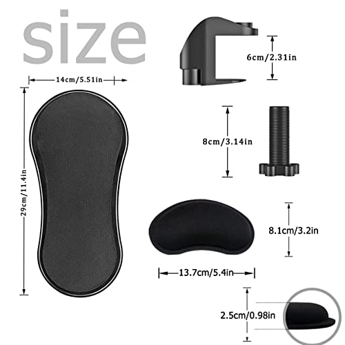 Armrest Support,Keyboard Wrist Rest Pad,with Mouse Wrist Cushion Support for Office Adjustable Wrist Rest Extender,Wrist Support Pads for Keyboard and Mouse Ergonomic Design Arm Rest Pad
