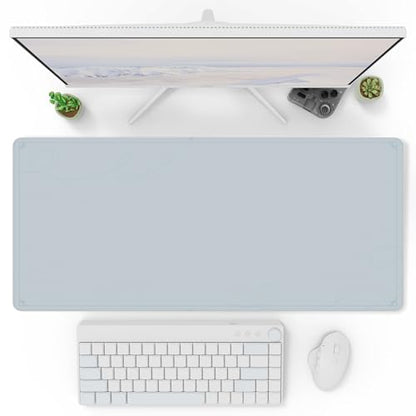 Pixio Mouse Pads - 36 x 16 inch XXL Caligraphy Blue Multifunctional Large Desk Mats for Gaming, Office, Desktop Anti-Slip Waterproof Washable Computer Mouse Mat - color: Blue Caligraphy