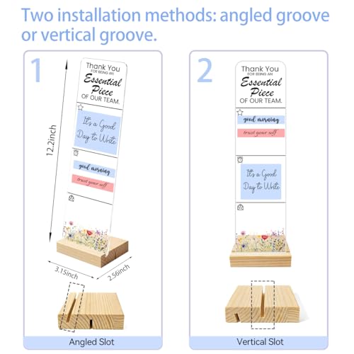 Sticky Note Holder Acrylic Monitor Memo Board Desk Organizers and Accessories Desk Decor Post It Note Holder with 200Pcs Sticky Notes Team Appreciation Thank You Office Desk Sign - color: Our Team