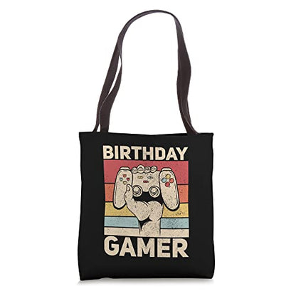 Birthday Gamer Video Game Bday Gaming Apparel Boys Birthday Tote Bag