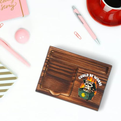 Funny Desk Gift Idea for Coworker Friend, Sticky Note Holder Office Desk Organizer, Humor Memo Pad Holder Work Desk Accessory STYW14 - style: Gift Idea for Coworker Friend