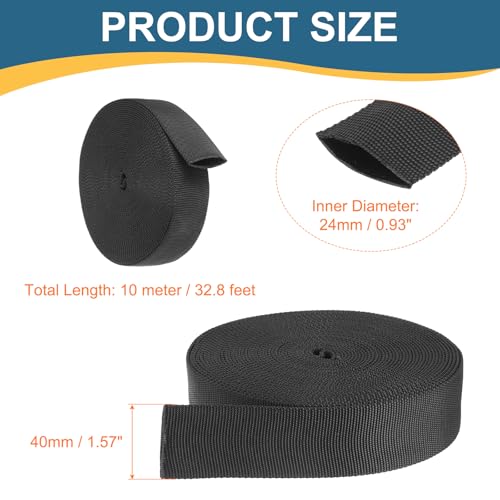 HARFINGTON Nylon Protective Hose Sleeve 0.9" ID 33FT Cable Cover Sheath Hydraulic Hose Protector Wrap for Welding Cord Tig Torch Hydraulic, Black - size: 0.9" ID 33FT