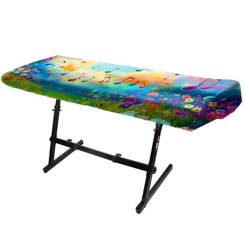 Nuxovilar Stretchy 88 Keys Keyboard Dust Cover, Elastic Milk Silk Piano Cover for Digital Electronic Piano - color: DE97870