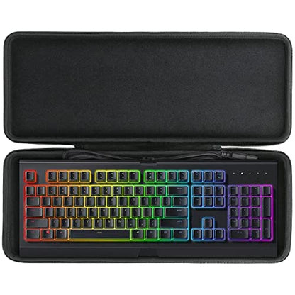 co2CREA Hard Case Replacement for Razer Cynosa Chroma/Cynosa V2 / Ornata V2 / Blackwidow V3 Pro/Blackwidow V3 / Huntsman Elite/Huntsman V2 Analog Gaming Keyboard - size: for Full Size Keyboard