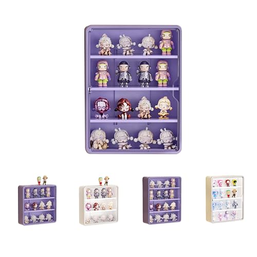 Blind Box Wall-Mounted Display Cabinet (Purple Big Size) - size: purple Big size