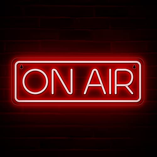 Lumoonosity On Air Neon Sign - Live Streaming/Recording Light Sign for Twitch, Tiktok, Youtube Streamers/Gamers - Red Cool On Air Led Light for Studio, Bedroom, Game Room Decor