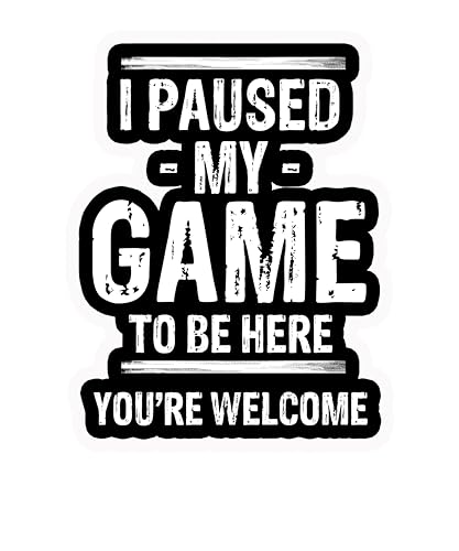 Gaming Funny Gamer Sticker, 5 inches - Wall, Car Bumper Sticker, Decal Waterproof Removable (L) - color: L
