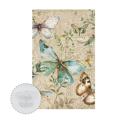Sofa Headrest Covers Recliner Headrest Covers Butterfly Newspaper Design Couch Chair Protector Non Slip for Living Room Quick Dry Breathable Sofa Chair Cover Not Easy to String - color: Butterfly Newspaper Design