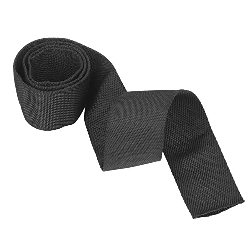 Rope Protector Sleeve, Polyester Winch Rope Protective Sleeve Black Universal Trolling Motor Cable Sleeve for 5cm/1.97in Width Cable Line(2M) - size: 2M