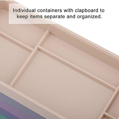 Watch Part Storage Box Watch Parts Keeper, 5 Layers Watch Accessories Organiser Case, Watch Parts Storage Box Watch Tools Storage Container Watchmaker Repair Tool Set(Rectangle)
