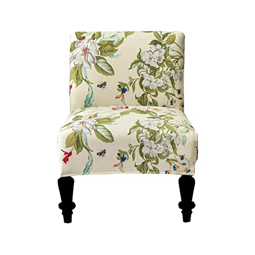 Eco-Ancheng Armless Chair Slipcover - Removable, Washable, Printed Covers for Living & Dining Room - color: A18