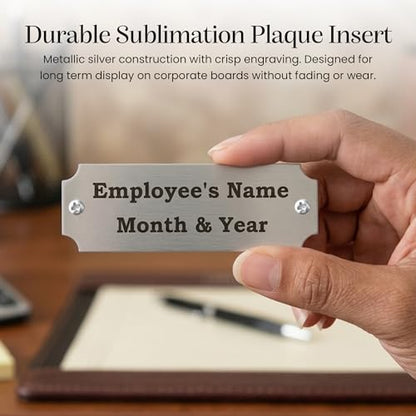 Employee of the Month Plate Inserts (Silver) - color: Silver