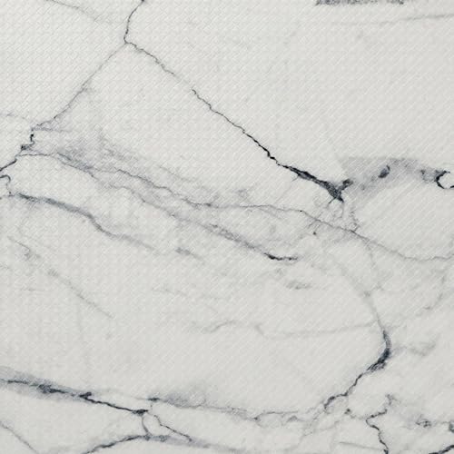 Home Dynamix Cozy Living Modern Marble Runner Anti-Fatigue Kitchen Mat, Non-Slip Floor Mat, Padded Standing Desk Mat, Grey/White, 17.5"x55" - color: Grey/White, size: 55"L x 17.5"W x 0.5"Th