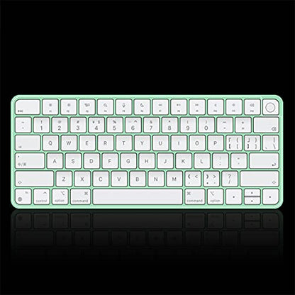 Keyboard Cover Skin for 2024 2023 2021 Apple iMac 24 inch Magic Keyboard M4 M3 Chip, iMac 24 inch/Mac mini Accessories, Apple Magic Keyboard MK293LL/A A2449 & MK2A3LL/A A2450 Protector-Transparent - size: Magic Keyboard w/o Numeric Keypad