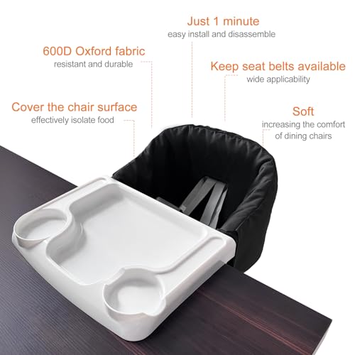 MTWML Cover Compatible for Inglesina Fast Table Chair,Washable Liner for Most Hook On High Chairs,Versatile Clip On High Chairs Accessory,Sturdy and Durable(Excluding The Chair)