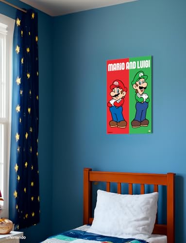Pyramid America Super Mario Poster - Mario & Luigi Poster - 11 x 17 inch Video Game Room Decor for Boys Room Office & Gamers – Nintendo Decorations for Bedroom