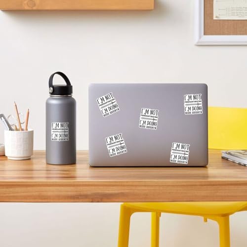 3 Pcs I'm Not Procrastinating I'm Doing Side Quests Sticker – Funny Gamer Quote Vinyl Decal Waterproof for Laptop, Water Bottle, Notebook, Car, Gift for Gamers, RPG Fans, Fantasy Lovers – 3 Inch