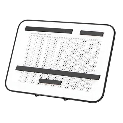 Knitting Pattern Holder with 4 Replacement Black Magnets, Knitting Chart Keeper Cross Stitch Pattern Holder for Crochet, Cross Stitch Supplies & Accessories, 11.22" Lx7.28" W - size: 11.81"L x 8.27" W