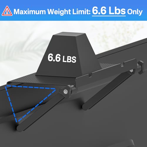 13-Inch Wide Platform Adjustable TV Top Shelf, Screen Top Shelf Mount, Monitor Top of TV Shelfs Mounting Bracket for Streaming Devices, Cable Box, Router and Home Decor TVs Top Storage Bracket