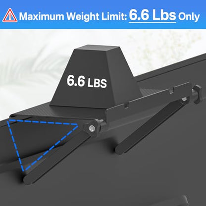 13-Inch Wide Platform Adjustable TV Top Shelf, Screen Top Shelf Mount, Monitor Top of TV Shelfs Mounting Bracket for Streaming Devices, Cable Box, Router and Home Decor TVs Top Storage Bracket