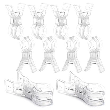 10 Pack Balloon Arch Clips – 3.5'' Clear Plastic Clips for Balloon Arch Backdrop, Heavy Duty Balloon Clamps for Arch, Spring Clamps for Birthday Party Decorations, Wedding, Crafts
