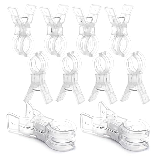 10 Pack Balloon Arch Clips – 3.5'' Clear Plastic Clips for Balloon Arch Backdrop, Heavy Duty Balloon Clamps for Arch, Spring Clamps for Birthday Party Decorations, Wedding, Crafts